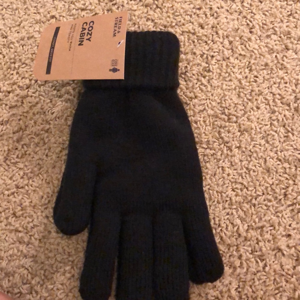 black gloves